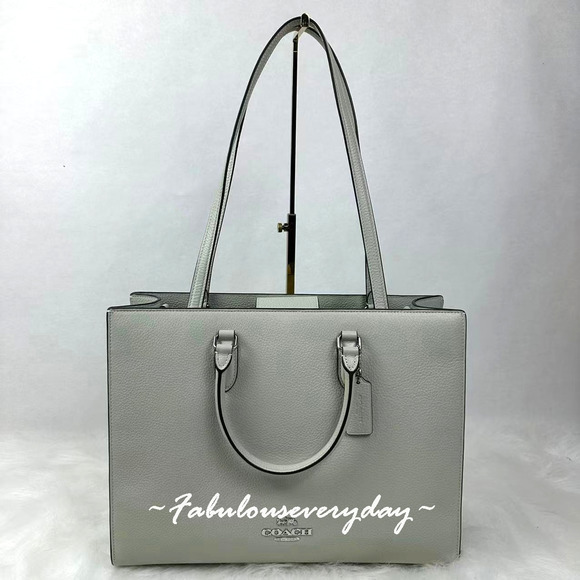 Coach Maggie Tote Bag Shoulder Bag In Leather/Light Pistachio CY666 NWT - Picture 1 of 9